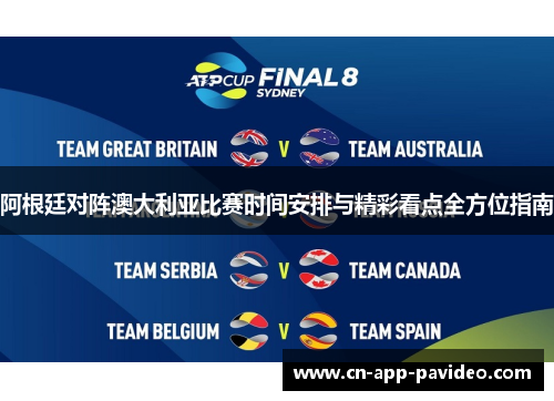 阿根廷对阵澳大利亚比赛时间安排与精彩看点全方位指南